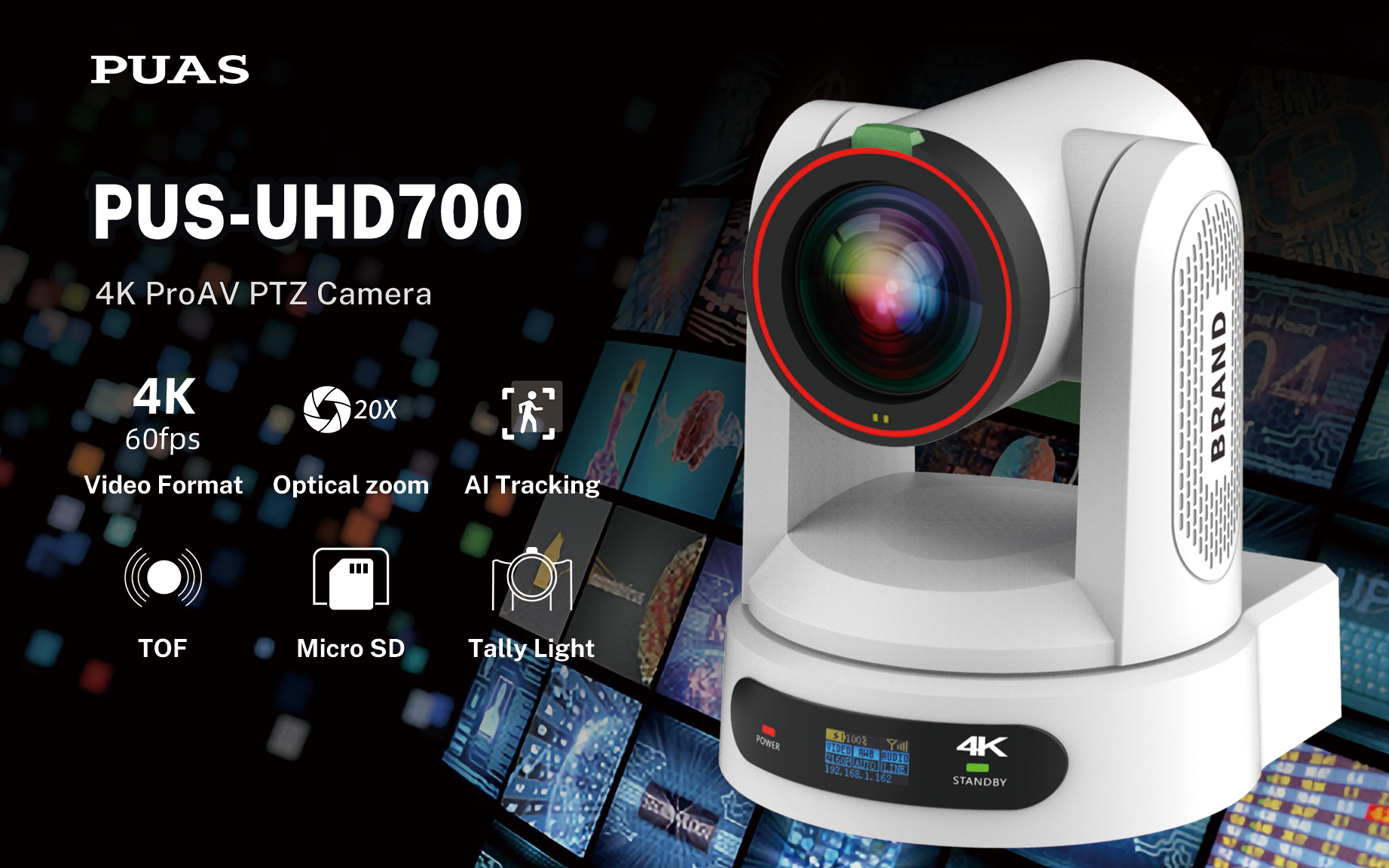 PUS-UHD700 4K ProAV PTZ摄像机